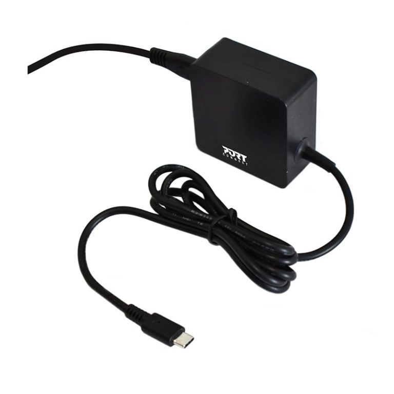 Port Connect 45W USB-C Notebook Adapter Black
