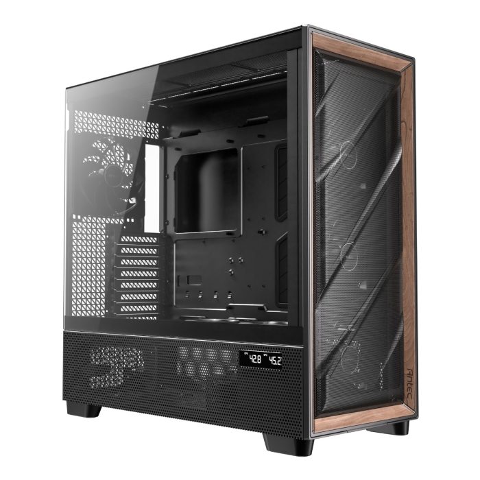 Antec FLUX PRO E-ATX Full Tower Gaming Chassis – Black Black
