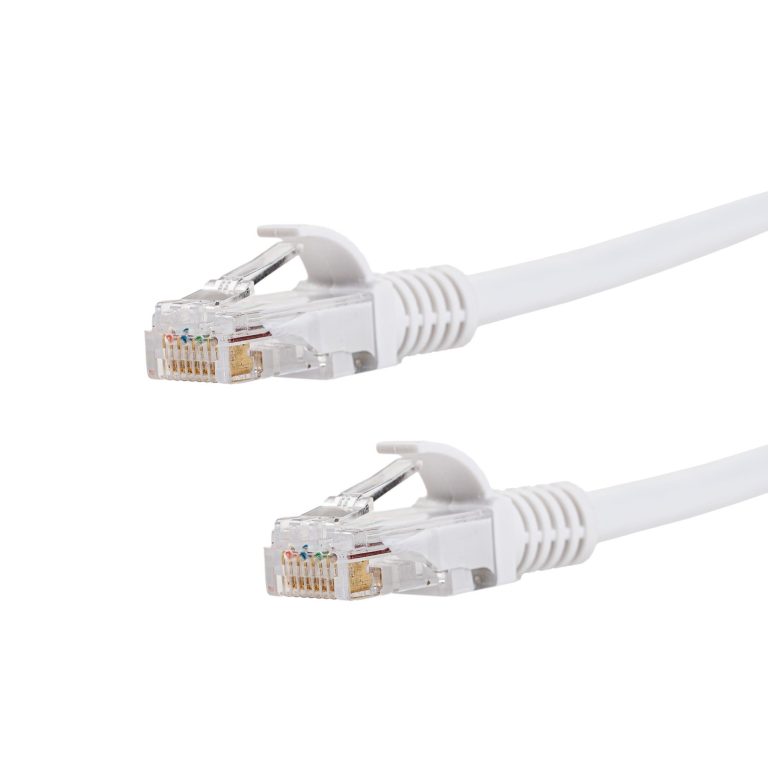 Gizzu Cat6 UTP Fly Lead Ethernet Network Cable 20cm - White White