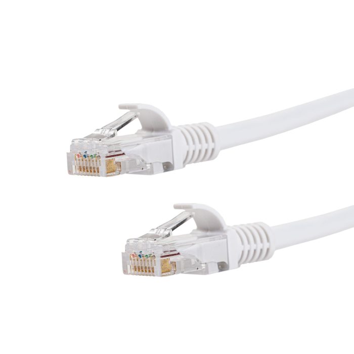 Gizzu Cat6 UTP Fly Lead Ethernet Network Cable 50cm – White White