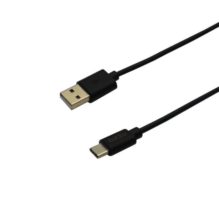 Gizzu USB to Type-C Cable 1m Poly Black