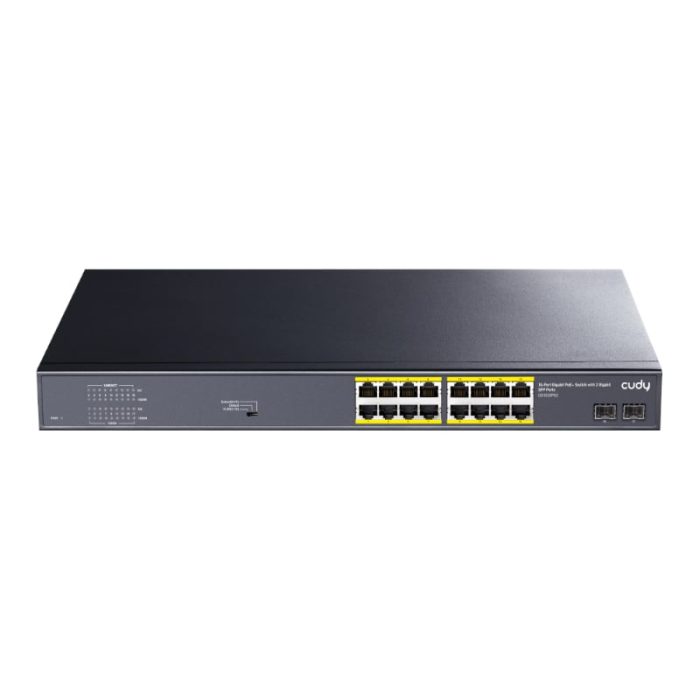 Cudy 16-Port PoE+ Unmanaged Switch Grey