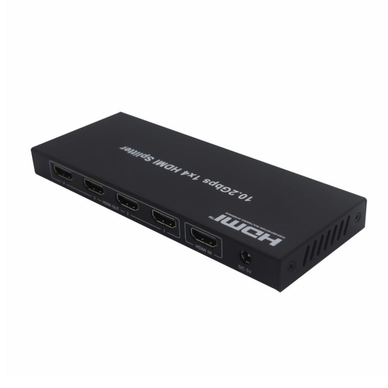HDCVT 1x4 HDMI 1.4 Splitter 4K with EDID Management Black
