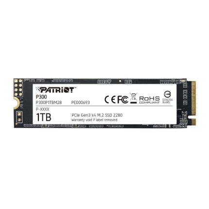 Patriot P300 1TB M.2 PCIe NVMe SSD Black