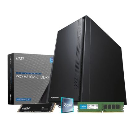 PCBuilder Intel i5-12400 OFFICE MASTER Core Windows 11 Pro Desktop PC -