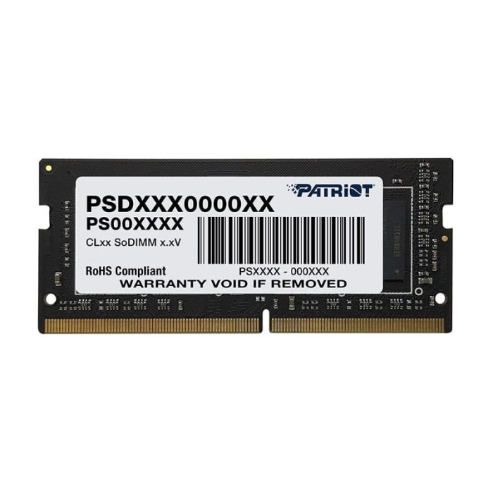 Patriot Signature Line 32GB 3200MHz DDR4 Dual Rank SODIMM Notebook Memory Black