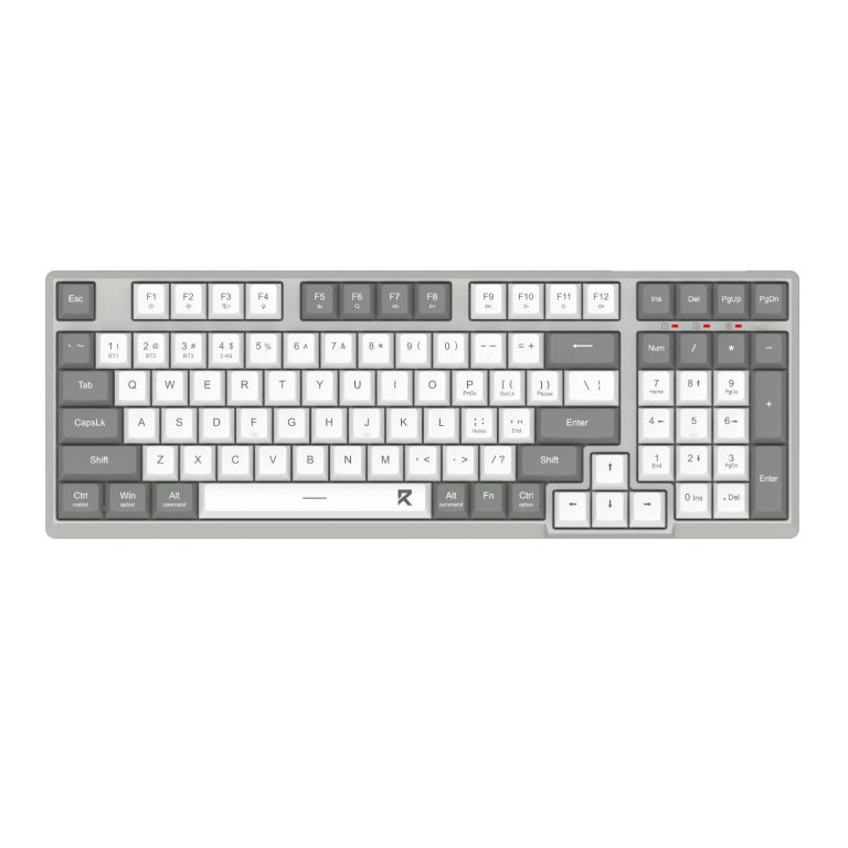 Redragon BK-7113 SCISSOR Full-sized Wired USB Gaming Keyboard White/Grey