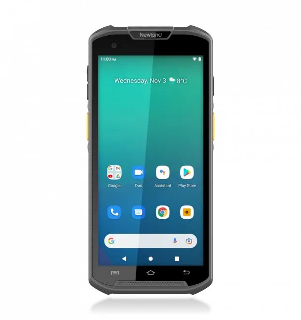 ''MT9300 Megattera Standard Mobile Computer with 5.5'''' touchscreen; Angled 2D CMOS Mega Pixel imager with Laser Aimer (CM66); - Newland MT93 Megattera Standard, 14 cm (5.5"), 1280 x 720 pixels, Capacitive, 2 GB, 16 GB, MicroSD (TransFlash)