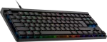 Logitech G515 TKL Wired Gaming Keyboard - BLACK - US INT'L - USB - N/A - Logitech G G515, Wired, USB, Mechanical, QWERTY, RGB LED, Black
