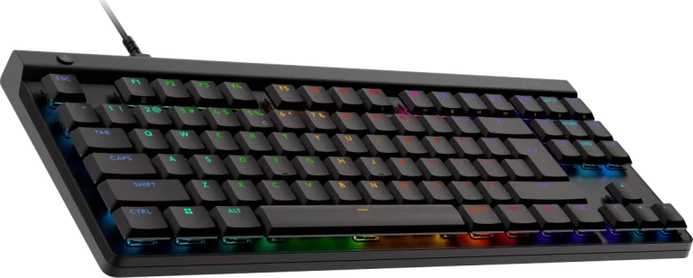 Logitech G515 TKL Wired Gaming Keyboard - BLACK - US INT'L - USB - N/A - Logitech G G515, Wired, USB, Mechanical, QWERTY, RGB LED, Black