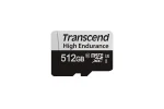 TRANSCEND 350V 512GB HIGH ENDURANCE MICRO SD UHS-I  U3 CLASS10 - READ 100 MB/S - WRITE 45MB/S - WITH SD ADPTOR - Transcend USD350V, 512 GB, MicroSDXC, Class 10, UHS-I, 95 MB/s, 45 MB/s