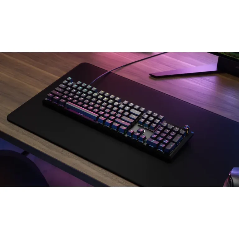 Corsair K70 CORE RGB Mechanical Gaming Keyboard - CORSAIR Red Linear Switches - Corsair K70, Full-size (100%), USB, Mechanical, Black