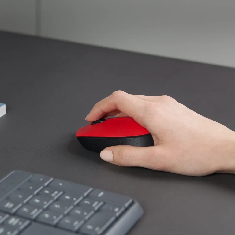 910-004641- LOGI M171 910-004641 Wireless mouse (RED) Nano USB receiver 3 buttons optical . - Logitech M170 Wireless Mouse, Ambidextrous, Optical, RF Wireless, 1000 DPI, Red