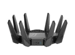 ASUS ROUTER/Gaming/2.4GHz 4x4 upto 1148Mbps/5GHz-2 4x4 upto 4808Mbps/2xWAN/4xLAN/2xUSB/AiMesh/AiProtection/VPN/90IG0720-MU2A00 - ASUS ROG Rapture GT-AX11000 Pro, Wi-Fi 6 (802.11ax), Tri-band (2.4 GHz / 5 GHz / 5 GHz), Ethernet LAN, Black, Tabletop router