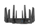 ASUS ROUTER/Gaming/2.4GHz 4x4 upto 1148Mbps/5GHz-2 4x4 upto 4808Mbps/2xWAN/4xLAN/2xUSB/AiMesh/AiProtection/VPN/90IG0720-MU2A00 - ASUS ROG Rapture GT-AX11000 Pro, Wi-Fi 6 (802.11ax), Tri-band (2.4 GHz / 5 GHz / 5 GHz), Ethernet LAN, Black, Tabletop router