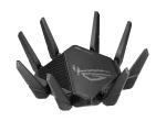 ASUS ROUTER/Gaming/2.4GHz 4x4 upto 1148Mbps/5GHz-2 4x4 upto 4808Mbps/2xWAN/4xLAN/2xUSB/AiMesh/AiProtection/VPN/90IG0720-MU2A00 - ASUS ROG Rapture GT-AX11000 Pro, Wi-Fi 6 (802.11ax), Tri-band (2.4 GHz / 5 GHz / 5 GHz), Ethernet LAN, Black, Tabletop router