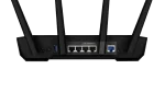 ASUS ROUTER/Gaming/2402Mbp+574Mbps/2.4GHz2x2/5GHz2x2 /1xWAN/4xLAN/. 1xUSB/AiMesh/AiProtection/VPN/Instant Guard/ - ASUS TUF Gaming AX3000 V2, Wi-Fi 6 (802.11ax), Dual-band (2.4 GHz / 5 GHz), Ethernet LAN, Black, Orange, Tabletop router