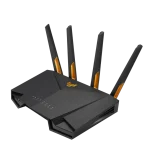 ASUS ROUTER/Gaming/2402Mbp+574Mbps/2.4GHz2x2/5GHz2x2 /1xWAN/4xLAN/. 1xUSB/AiMesh/AiProtection/VPN/Instant Guard/ - ASUS TUF Gaming AX3000 V2, Wi-Fi 6 (802.11ax), Dual-band (2.4 GHz / 5 GHz), Ethernet LAN, Black, Orange, Tabletop router