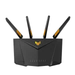 ASUS ROUTER/Gaming/2402Mbp+574Mbps/2.4GHz2x2/5GHz2x2 /1xWAN/4xLAN/. 1xUSB/AiMesh/AiProtection/VPN/Instant Guard/ - ASUS TUF Gaming AX3000 V2, Wi-Fi 6 (802.11ax), Dual-band (2.4 GHz / 5 GHz), Ethernet LAN, Black, Orange, Tabletop router