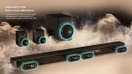 HISENSE AX5100G 5.1ch Soundbar; Dolby Atmos; 5.1 Surround Sound; 340W Output Power; Bluetooth 5.0; - Hisense AX5100G, 5.1 channels, Bass, Movie, Music, 340 W, Active subwoofer, Wireless, 60 W