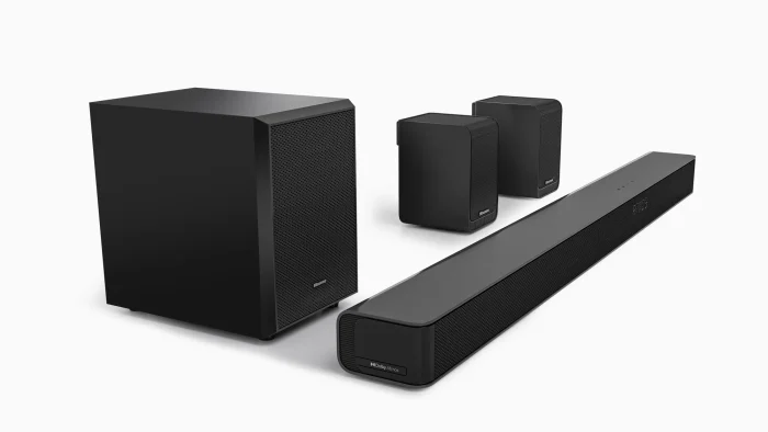 HISENSE AX5100G 5.1ch Soundbar; Dolby Atmos; 5.1 Surround Sound; 340W Output Power; Bluetooth 5.0; - Hisense AX5100G, 5.1 channels, Bass, Movie, Music, 340 W, Active subwoofer, Wireless, 60 W