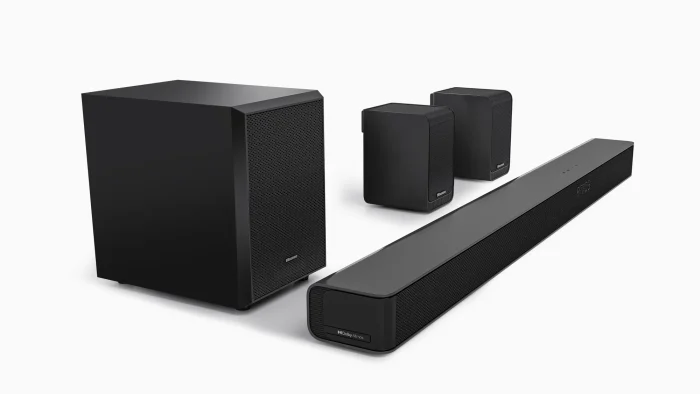 HISENSE AX5100G 5.1ch Soundbar; Dolby Atmos; 5.1 Surround Sound; 340W Output Power; Bluetooth 5.0; - Hisense AX5100G, 5.1 channels, Bass, Movie, Music, 340 W, Active subwoofer, Wireless, 60 W
