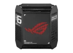 ASUS ROUTER/Gaming/2.4GHz 2x2 upto 574Mbps/5GHz-2 4x4 upto 4808Mbps/1xWAN/3xLAN/1xUSB/AiMesh/AiProtection/VPN 90IG07F0-MU9A20 - ASUS ROG Rapture GT6 (B-2-PK), Black, Internal, Mesh router, Power, 538.8 m², Tri-band (2.4 GHz / 5 GHz / 5 GHz)