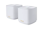 ASUS ROUTER/Mesh/2402Mbps+574Mbps/Cvg up to 325Sqm/ 1xWAN/1xLAN/AiMesh/AiProtection/VPN/Wall mount/Instant Guard/90IG0750-MO3B40 - ASUS ZenWiFi XD5 (W-2-PK), White, Internal, Mesh router, Power, 325.1 m², Dual-band (2.4 GHz / 5 GHz)