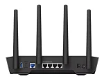 ASUS ROUTER/Gaming/574+3603Mbps/2.4GHz2x2/5GHz3x3/1xWAN/4xLAN/ 1xUSB/AiMesh/AiProtection/VPN/Instant Guard/90IG07Q0-MO3100 - ASUS TUF-AX4200, Wi-Fi 6 (802.11ax), Dual-band (2.4 GHz / 5 GHz), Ethernet LAN, Black, Tabletop router