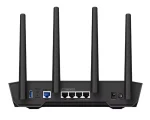 ASUS ROUTER/Gaming/574+3603Mbps/2.4GHz2x2/5GHz3x3/1xWAN/4xLAN/ 1xUSB/AiMesh/AiProtection/VPN/Instant Guard/90IG07Q0-MO3100 - ASUS TUF-AX4200, Wi-Fi 6 (802.11ax), Dual-band (2.4 GHz / 5 GHz), Ethernet LAN, Black, Tabletop router