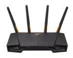 ASUS ROUTER/Gaming/574+3603Mbps/2.4GHz2x2/5GHz3x3/1xWAN/4xLAN/ 1xUSB/AiMesh/AiProtection/VPN/Instant Guard/90IG07Q0-MO3100 - ASUS TUF-AX4200, Wi-Fi 6 (802.11ax), Dual-band (2.4 GHz / 5 GHz), Ethernet LAN, Black, Tabletop router