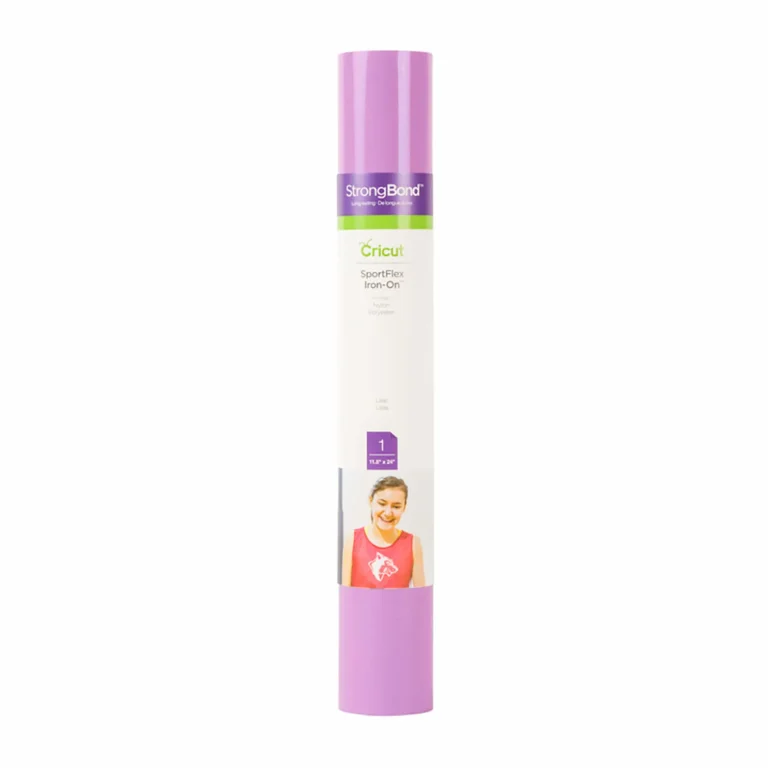 2004442 - CRICUT SPORTFLEX IRON ON LILAC - Cricut 2004442, Heat transfer vinyl roll, Smooth heat transfer vinyl, Lilac, Monochromatic, Glossy, Cricut Maker, Cricut Explore Machines