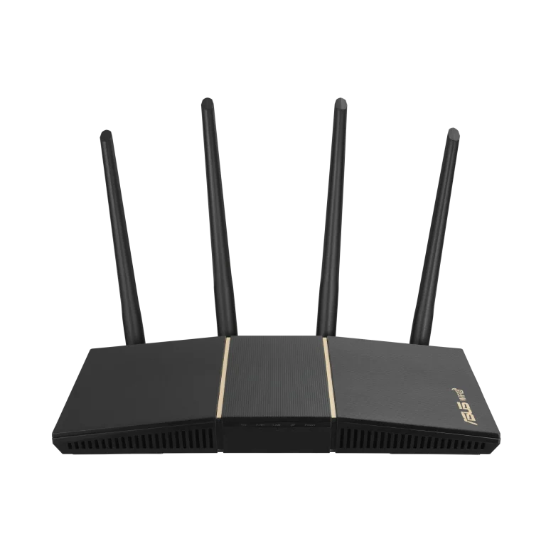 ASUS ROUTER/AX3000/2402Mbps+574Mbps/2.4GHz 2x2/5GHz 2x2/1xWAN/4xLAN/. AiMesh/MU-MIMO/OFDMA/VPN/ - ASUS RT-AX57, Wi-Fi 6 (802.11ax), Dual-band (2.4 GHz / 5 GHz), Ethernet LAN, Black, Tabletop router
