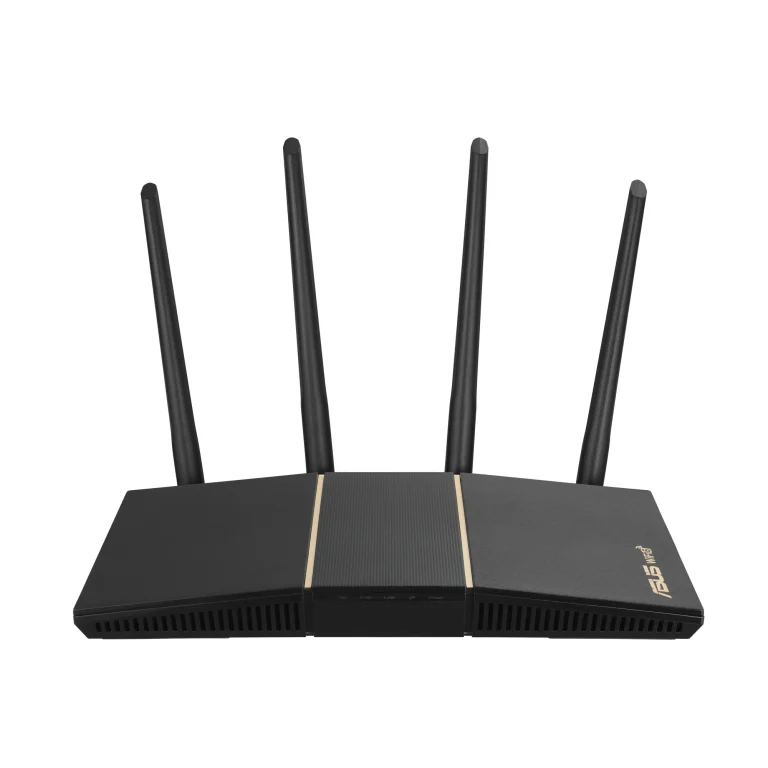 ASUS ROUTER/AX3000/2402Mbps+574Mbps/2.4GHz 2x2/5GHz 2x2/1xWAN/4xLAN/. AiMesh/MU-MIMO/OFDMA/VPN/ - ASUS RT-AX57, Wi-Fi 6 (802.11ax), Dual-band (2.4 GHz / 5 GHz), Ethernet LAN, Black, Tabletop router