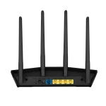 ASUS ROUTER/AX3000/2402Mbps+574Mbps/2.4GHz 2x2/5GHz 2x2/1xWAN/4xLAN/. AiMesh/MU-MIMO/OFDMA/VPN/ - ASUS RT-AX57, Wi-Fi 6 (802.11ax), Dual-band (2.4 GHz / 5 GHz), Ethernet LAN, Black, Tabletop router