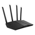 ASUS ROUTER/AX3000/2402Mbps+574Mbps/2.4GHz 2x2/5GHz 2x2/1xWAN/4xLAN/. AiMesh/MU-MIMO/OFDMA/VPN/ - ASUS RT-AX57, Wi-Fi 6 (802.11ax), Dual-band (2.4 GHz / 5 GHz), Ethernet LAN, Black, Tabletop router