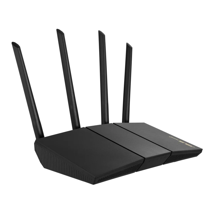 ASUS ROUTER/AX3000/2402Mbps+574Mbps/2.4GHz 2x2/5GHz 2x2/1xWAN/4xLAN/. AiMesh/MU-MIMO/OFDMA/VPN/ - ASUS RT-AX57, Wi-Fi 6 (802.11ax), Dual-band (2.4 GHz / 5 GHz), Ethernet LAN, Black, Tabletop router