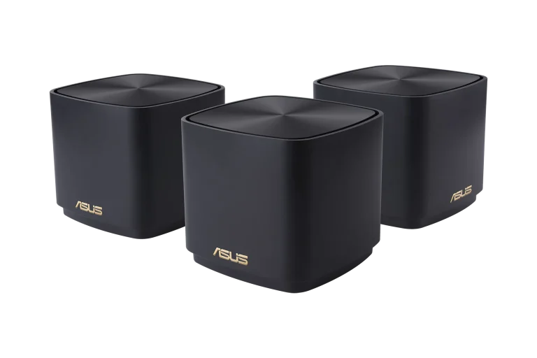ASUS ROUTER/Mesh/1201Mbps+571Mbps/Cvg up to 306 Sqm/1xWAN/ 1xLAN/AiMesh/AiProtection/VPN/Wallmount/Instant Guard/90IG07M0-MO3C50 - ASUS ZenWiFi XD4 Plus (B-3-PK), Black, Internal, Mesh router, Power, 445.93 m², Dual-band (2.4 GHz / 5 GHz)