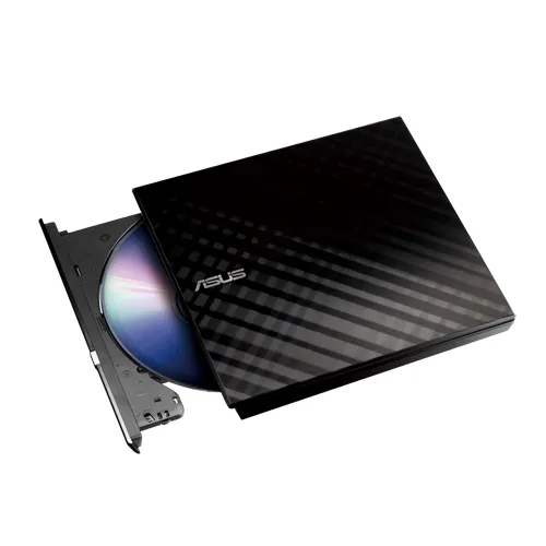 ASUS DVD/ External DVD drive/ USB-Type A/Windows8;8.1;10;11/Mac OX X10.6/ - ASUS SDRW-08D2S-U Lite, Black, Horizontal, Desktop/Laptop, DVD±RW, USB 2.0, CD, CD-R, CD-ROM, CD-RW, DVD, DVD+R, DVD+R DL, DVD+RW, DVD-R, DVD-R DL, DVD-RAM, DVD-ROM, DVD-RW