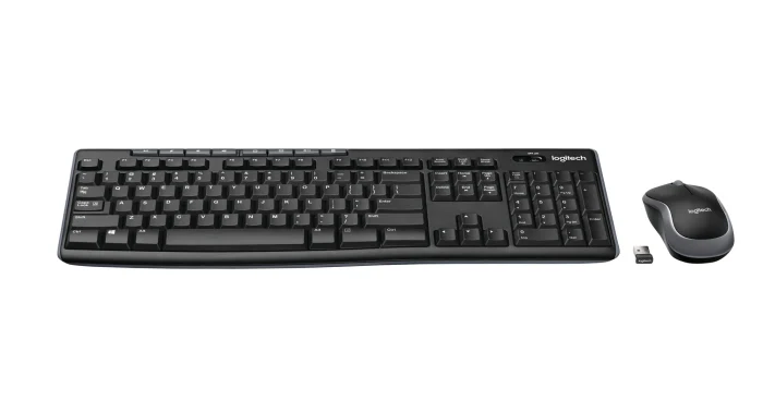 920-004509 - LOGI MK270 Wireless Keyboard and Mouse Combo Nano USB receiver Full size spill resistant - Logitech Wireless Combo MK270, Full-size (100%), Wireless, USB, QWERTY, Black, Mouse included
