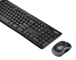 920-004509 - LOGI MK270 Wireless Keyboard and Mouse Combo Nano USB receiver Full size spill resistant - Logitech Wireless Combo MK270, Full-size (100%), Wireless, USB, QWERTY, Black, Mouse included