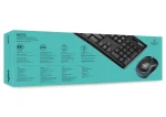 920-004509 - LOGI MK270 Wireless Keyboard and Mouse Combo Nano USB receiver Full size spill resistant - Logitech Wireless Combo MK270, Full-size (100%), Wireless, USB, QWERTY, Black, Mouse included