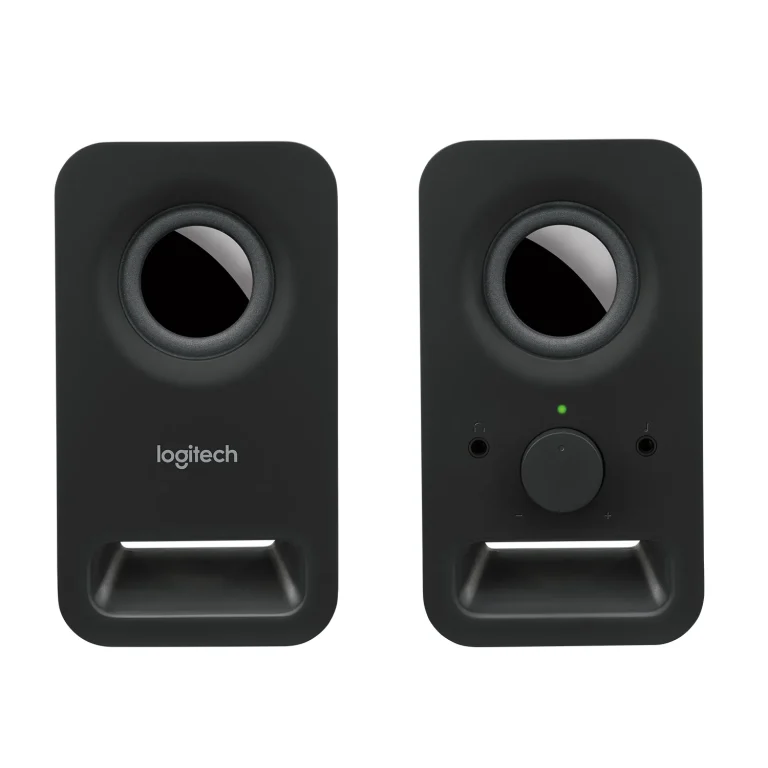 980-000814 - Logitech Desktop Speakers Z150 Multimedia mini Speakers Midnight Black 1 speaker 6 watts audio device with 3.5mm - Logitech z150 Multimedia Speakers, EU plug, 2.0 channels, Wired, 3 W, Black