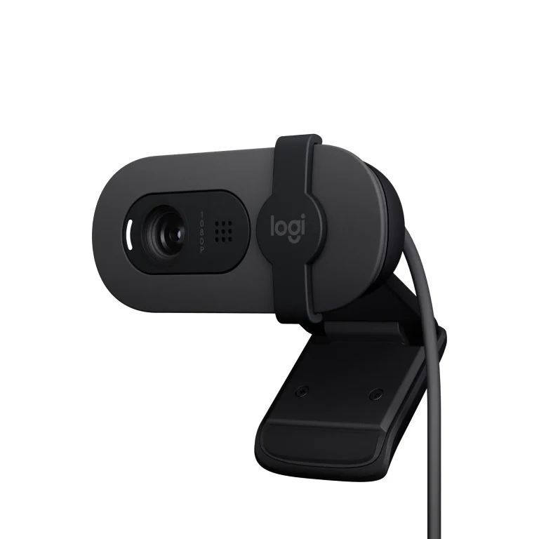 960-001585 - Logitech Brio 100 Full HD Webcam - GRAPHITE - USB - N/A - EMEA28-935 (Replace the C270 and C310) - Logitech Brio 100, 2 MP, 1920 x 1080 pixels, Full HD, 30 fps, 1280x720@30fps, 1920x1080@30fps, 720p, 1080p