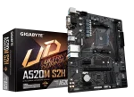 GIGABYTE Motherboard AMD A520M-S2H for 3rd/4th/5th Generation AMD Ryzen™ processors; 2x Dual DDR4; 1x M2; HDMI; DVI; VGA. - GIGABYTE A520M S2H Motherboard - Supports AMD Ryzen 5000 Series AM4 CPUs, 4+3 Phases Pure Digital VRM, up to 5100MHz DDR4 (OC), PCIe 3.0 x4 M.2, GbE LAN, USB 3.2 Gen 1, AMD, Socket AM4, 3rd Generation AMD Ryzen™ 3, Socket AM4, 64 GB, DDR4-SDRAM