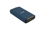 TRANSCEND 4TB ESD410C USB3.2 TYPE C (USB 20Gbps) & A IPX5 Water Resistant & Rugged PORTABLE SSD. R/W up to 2000MB/s - Transcend ESD410C, 4 TB, USB Type-C, 2000 MB/s, 20 Gbit/s, Password protection, Blue