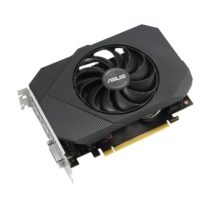 ASUS Graphics Card/NVIDIA/PCIe4/8GB GDDR6/OC mode:1807MHz/ Gaming mode:1777MHz/1xDVI/1xHDMI/1xDP/450W - ASUS Phoenix PH-RTX3050-8G-V2, GeForce RTX 3050, 8 GB, GDDR6, 128 bit, 7680 x 4320 pixels, PCI Express 4.0