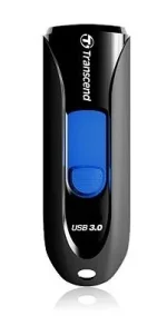 TRANSCEND 16GB JF790 USB3.1 GEN 1 CAPLESS FLASH DRIVE - BLACK AND BLUE - Transcend JetFlash 790 16GB Black, 16 GB, USB Type-A, 3.2 Gen 1 (3.1 Gen 1), Slide, 18 g, Black