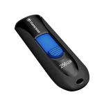 TRANSCEND 16GB JF790 USB3.1 GEN 1 CAPLESS FLASH DRIVE - BLACK AND BLUE - Transcend JetFlash 790 16GB Black, 16 GB, USB Type-A, 3.2 Gen 1 (3.1 Gen 1), Slide, 18 g, Black