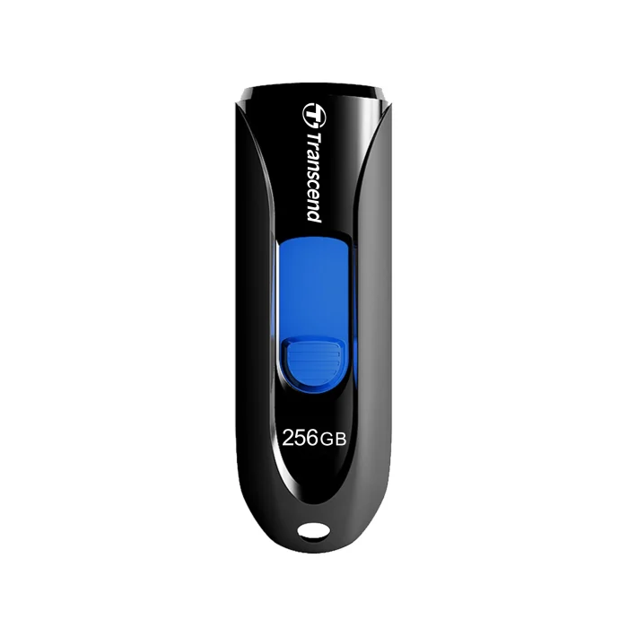 TRANSCEND 16GB JF790 USB3.1 GEN 1 CAPLESS FLASH DRIVE - BLACK AND BLUE - Transcend JetFlash 790 16GB Black, 16 GB, USB Type-A, 3.2 Gen 1 (3.1 Gen 1), Slide, 18 g, Black